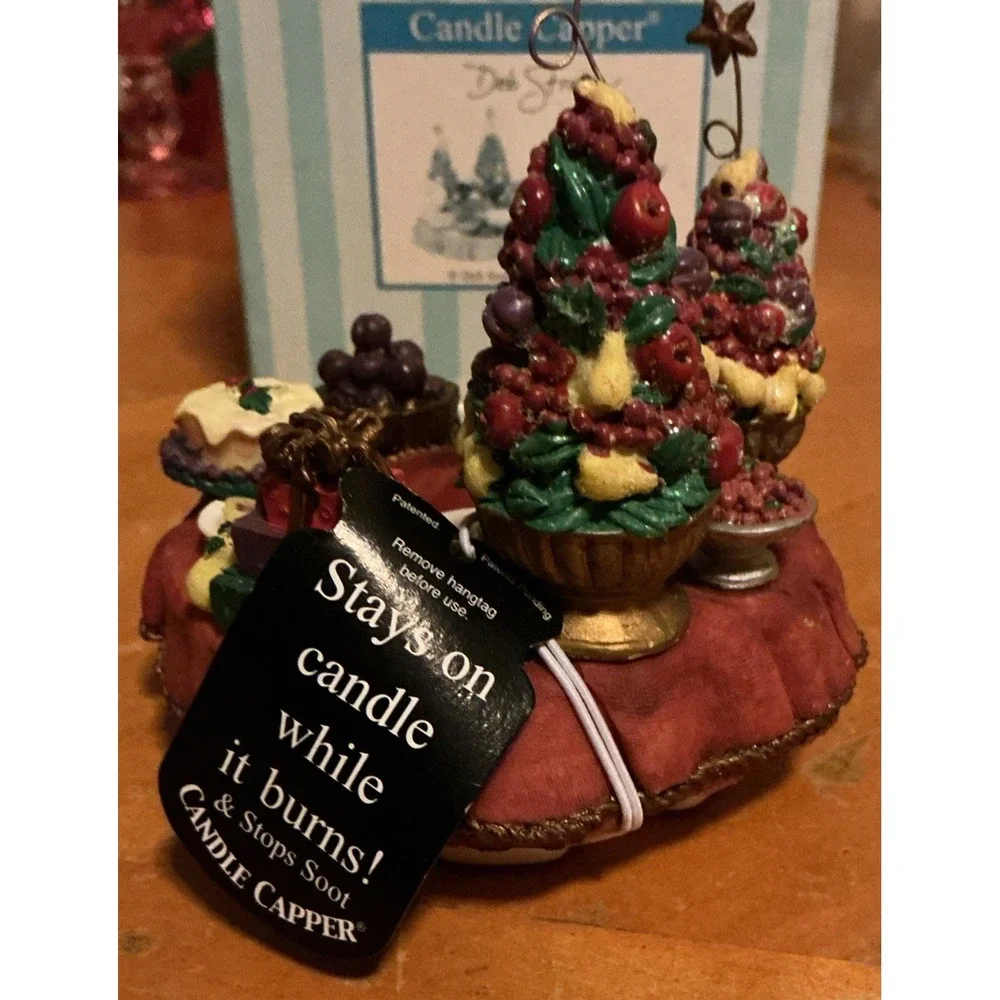 Candle‎ Cappers Candle Jar Topper Holiday Christmas Vintage Unique